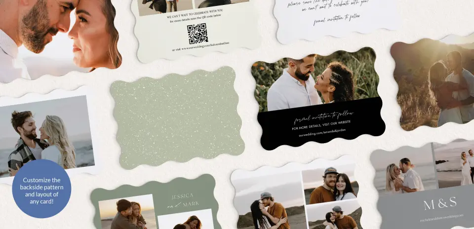 Back of Save the Date Card