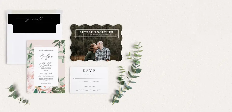 Front of Save the Date Card