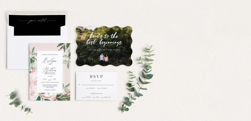 Front of Save the Date Card