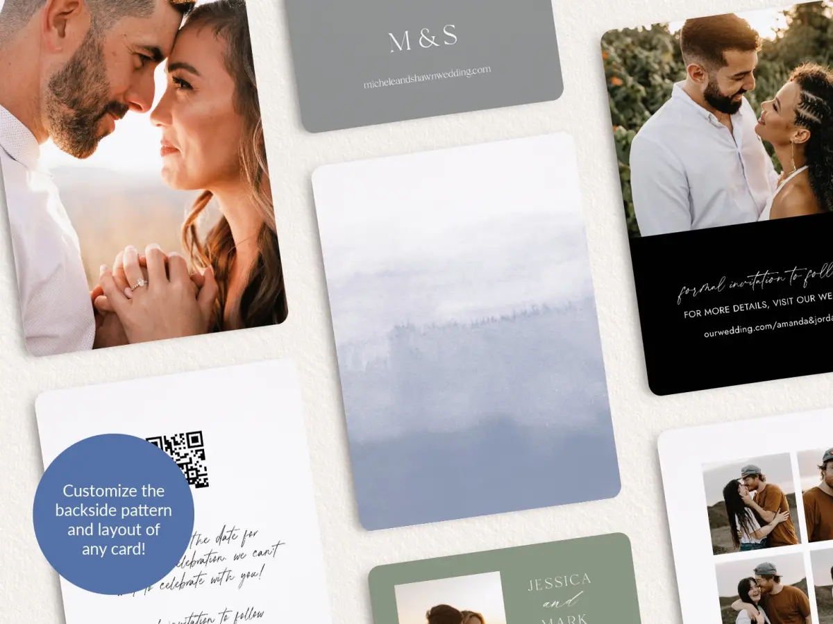 Back of Save the Date Card