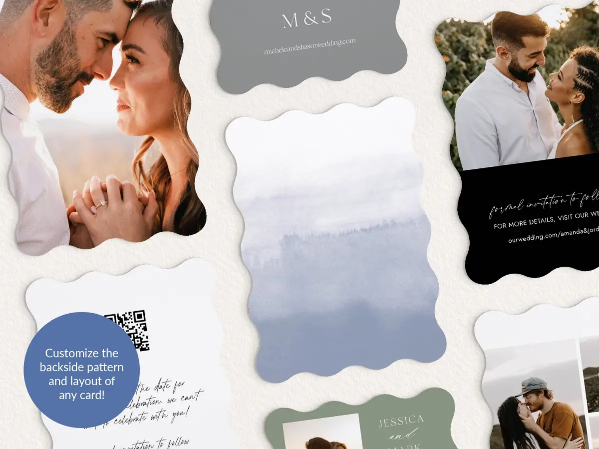 Back of Save the Date Card