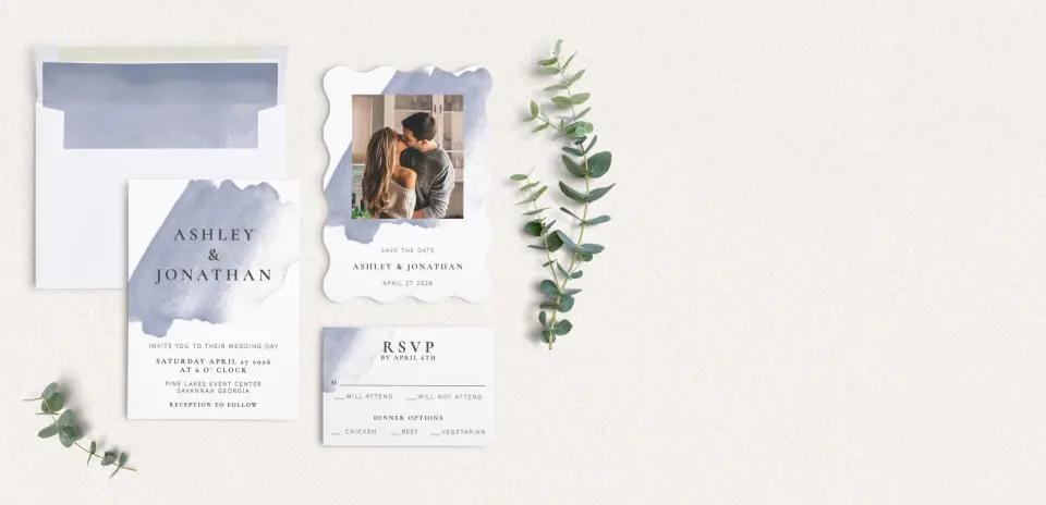 Front of Save the Date Card