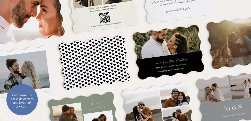 Back of Save the Date Card