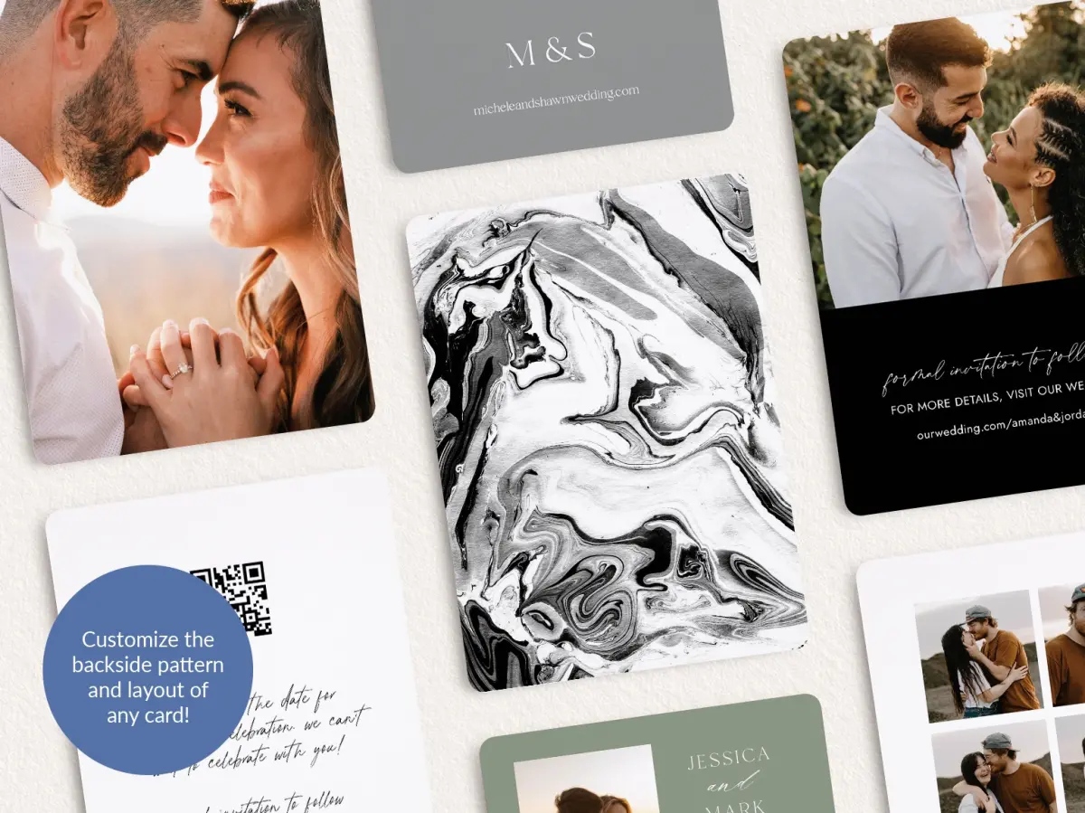 Back of Save the Date Card