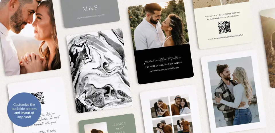Back of Save the Date Card