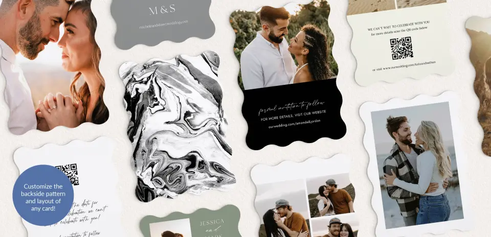 Back of Save the Date Card