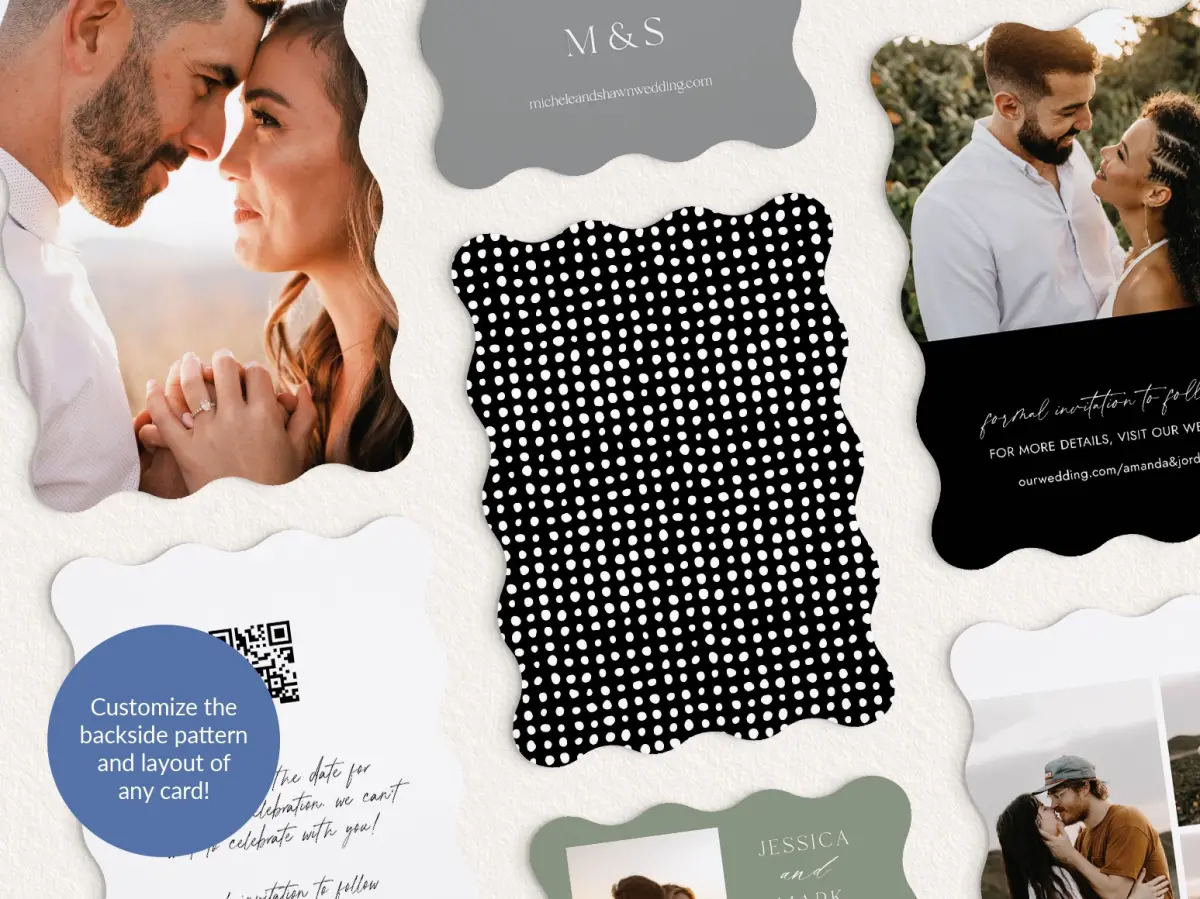 Back of Save the Date Card