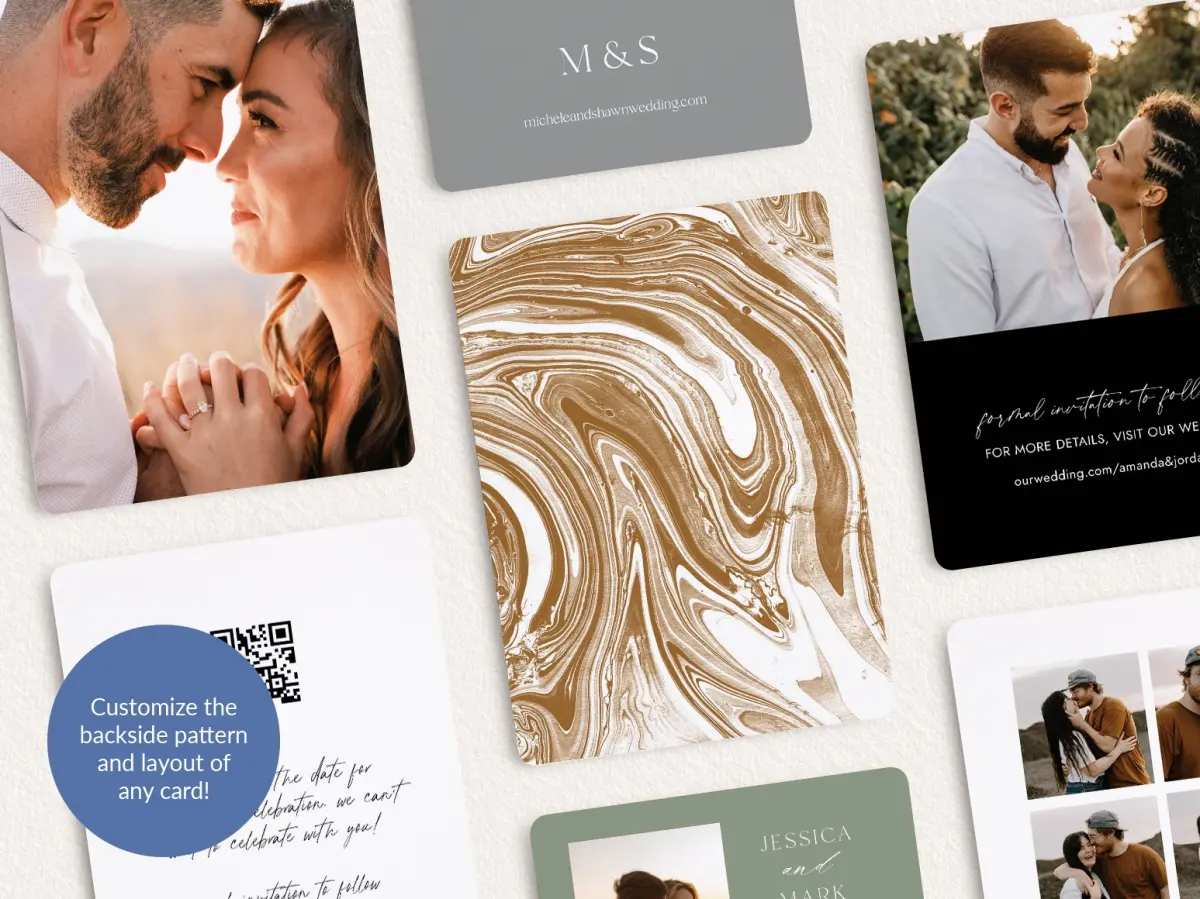 Back of Save the Date Card