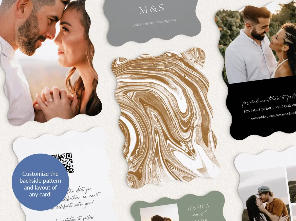 Back of Save the Date Card