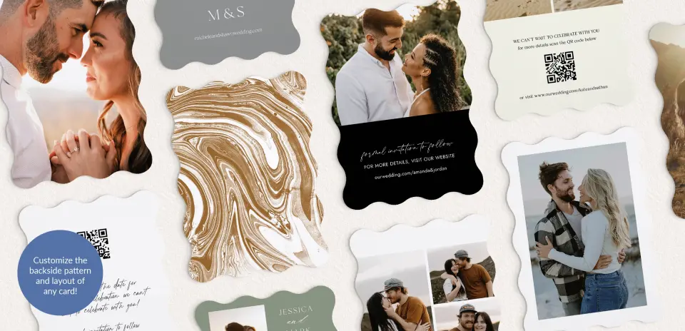 Back of Save the Date Card