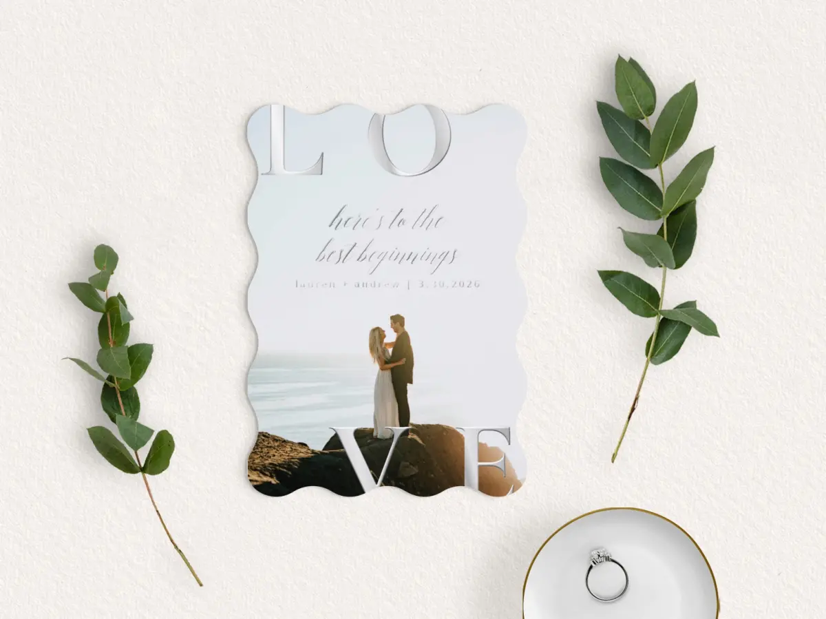 Save the Date Card with Optional Guest Addressing Service