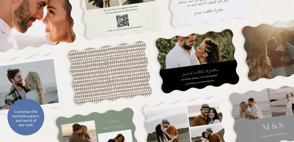Back of Save the Date Card