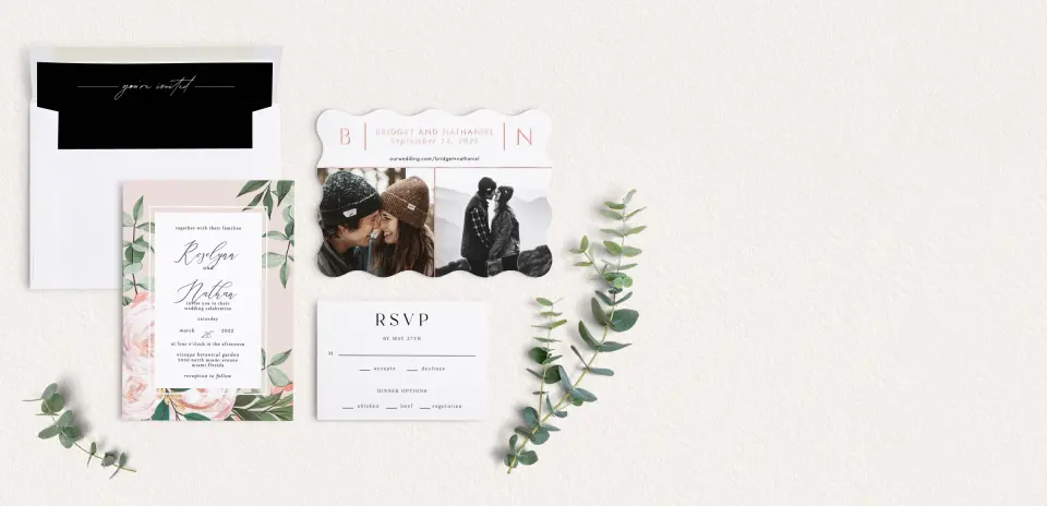 Front of Save the Date Card