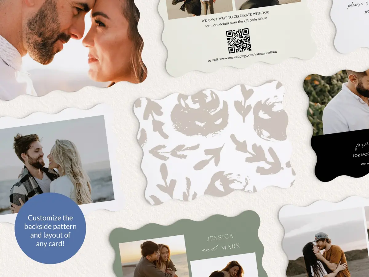 Back of Save the Date Card