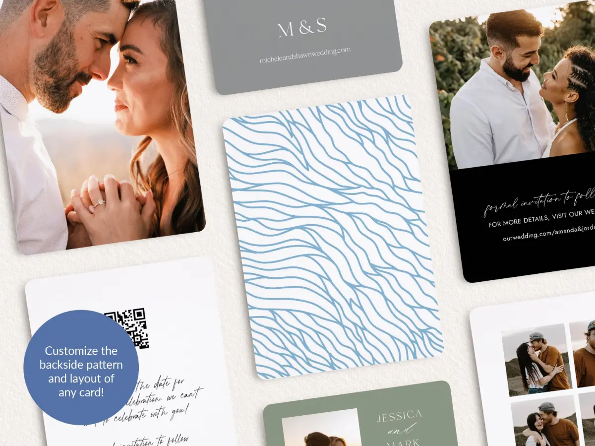 Back of Save the Date Card