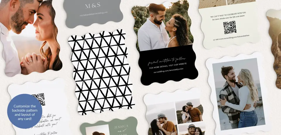 Back of Save the Date Card