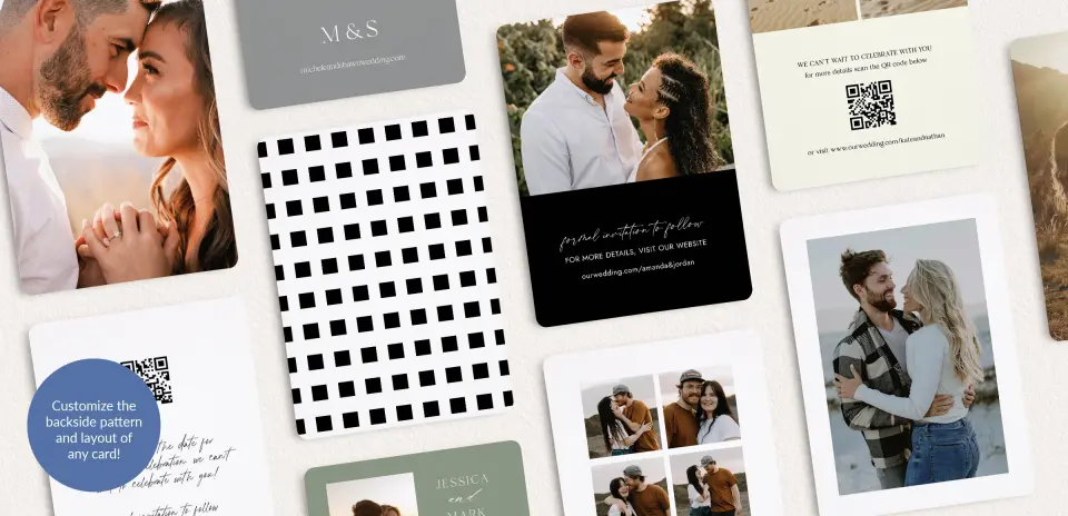 Back of Save the Date Card