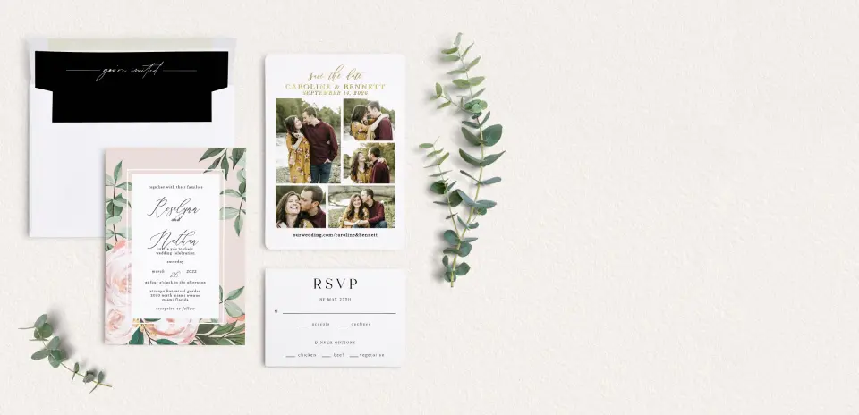 Front of Save the Date Card