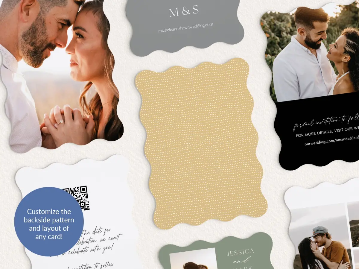 Back of Save the Date Card