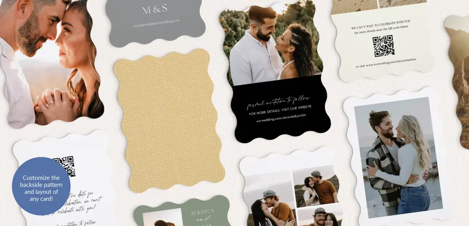 Back of Save the Date Card