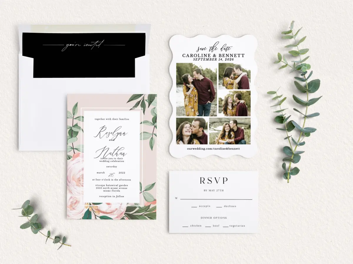 Front of Save the Date Card