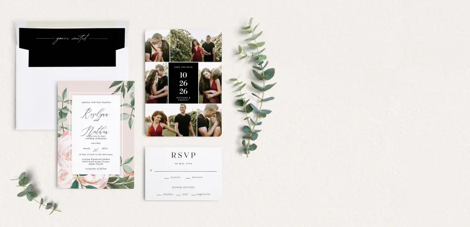 Front of Save the Date Card