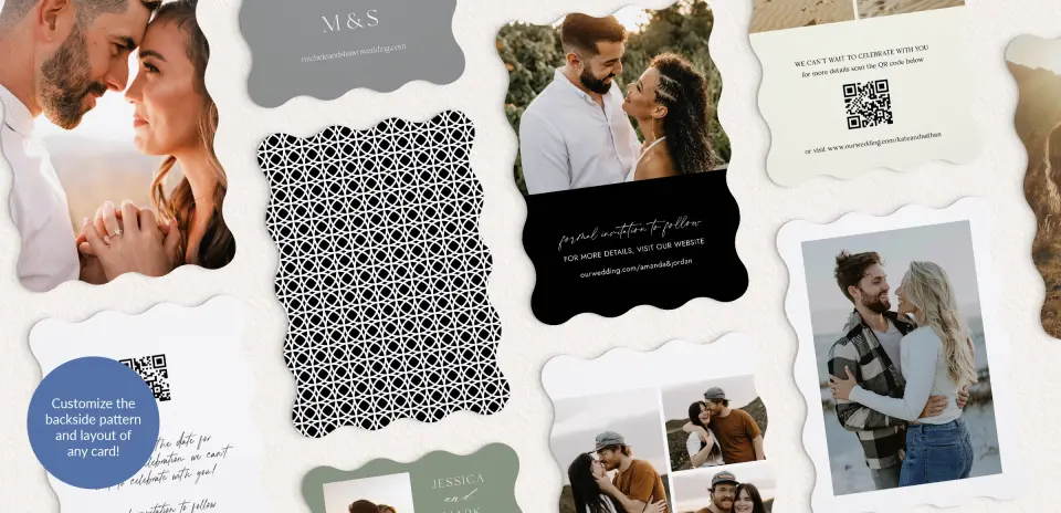 Back of Save the Date Card