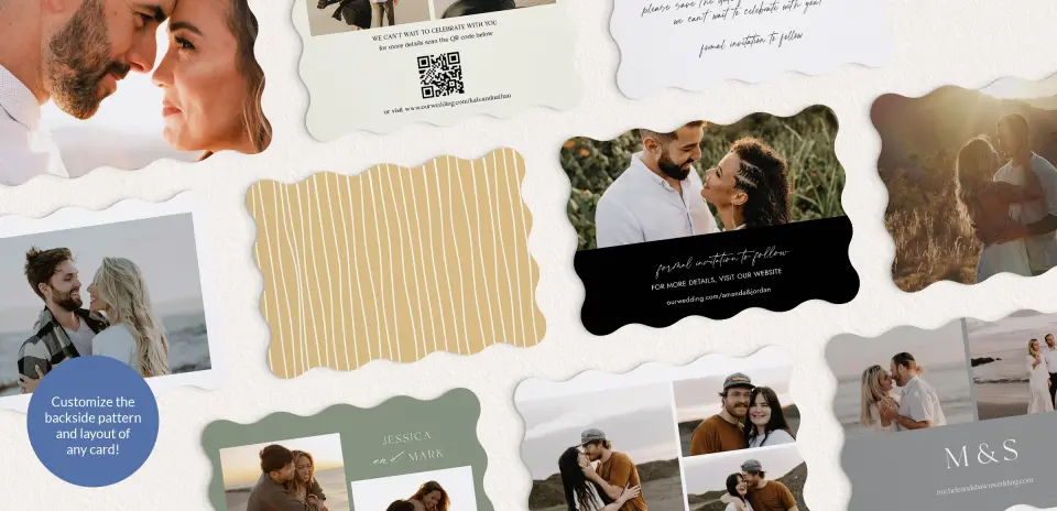 Back of Save the Date Card