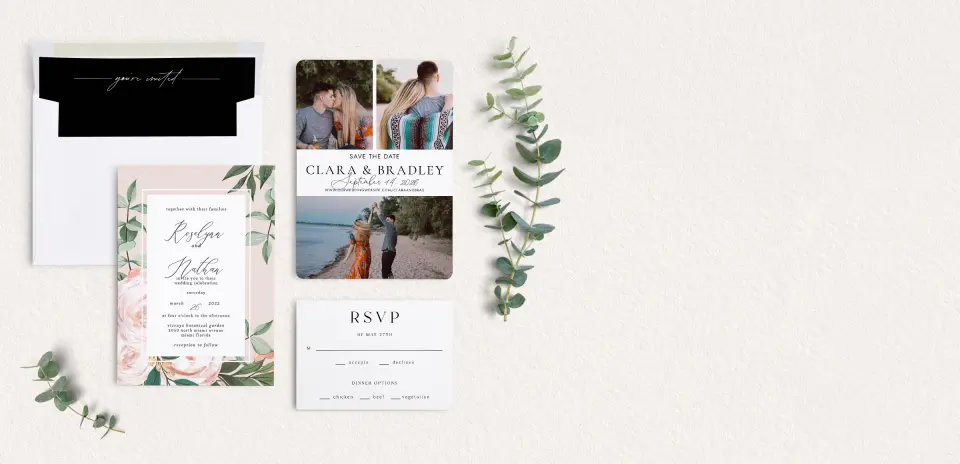 Front of Save the Date Card