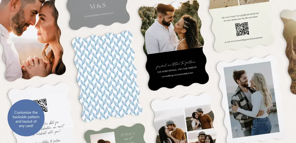 Back of Save the Date Card