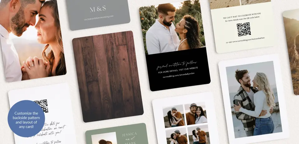 Back of Save the Date Card