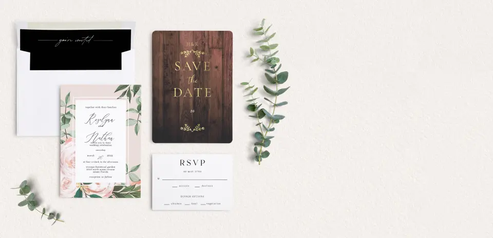 Front of Save the Date Card
