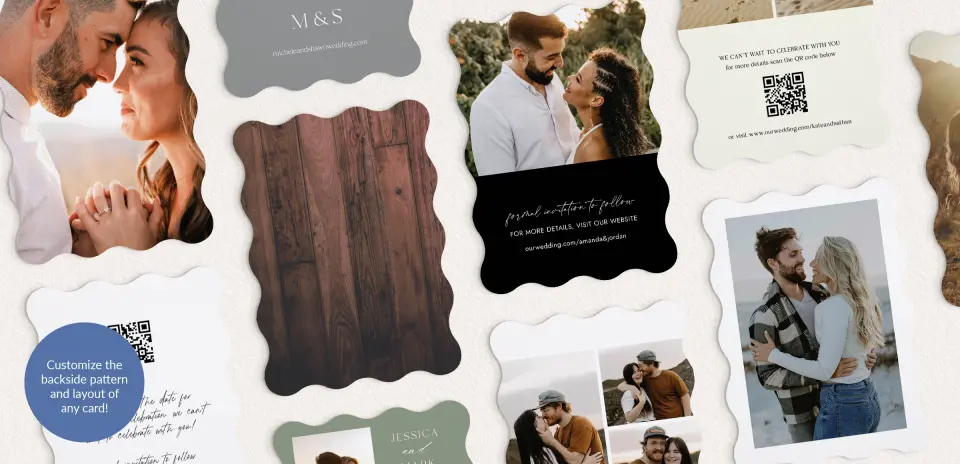 Back of Save the Date Card