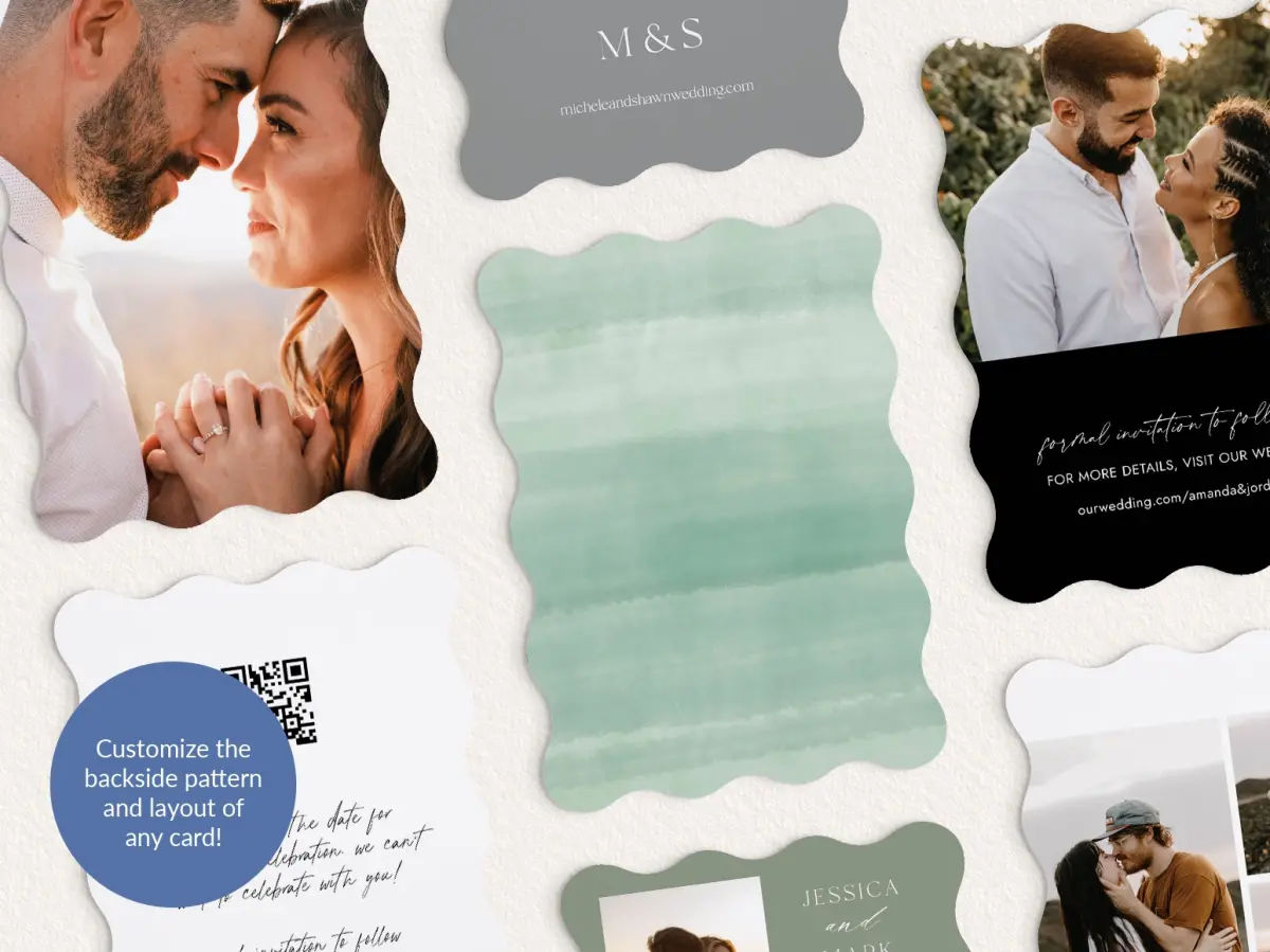 Back of Save the Date Card