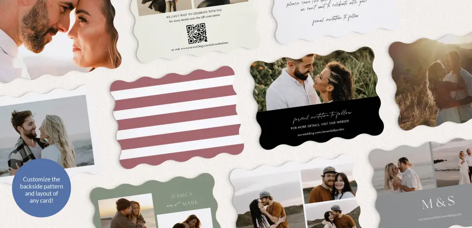 Back of Save the Date Card