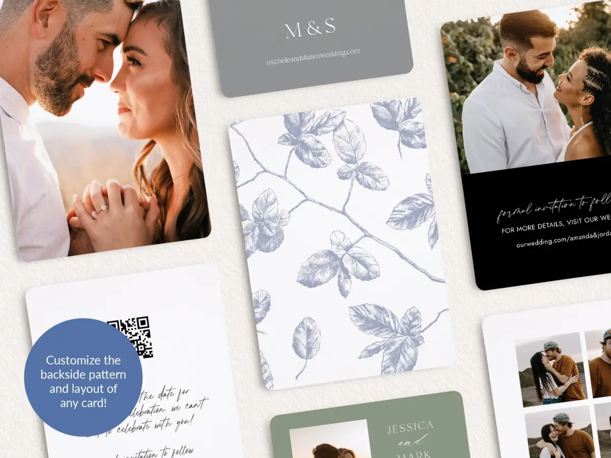 Back of Save the Date Card