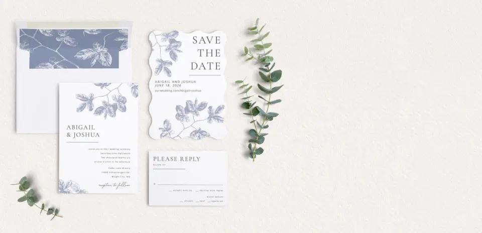 Front of Save the Date Card