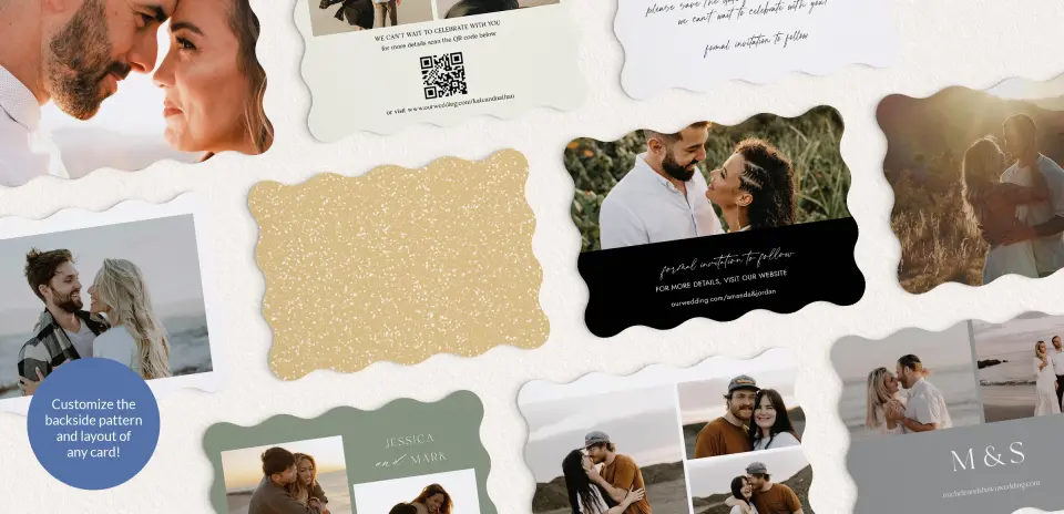 Back of Save the Date Card