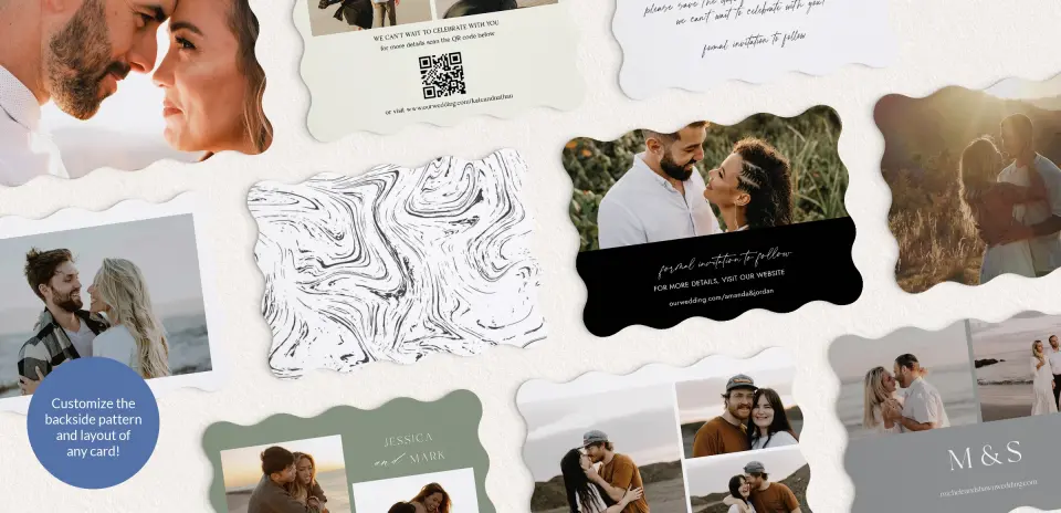 Back of Save the Date Card