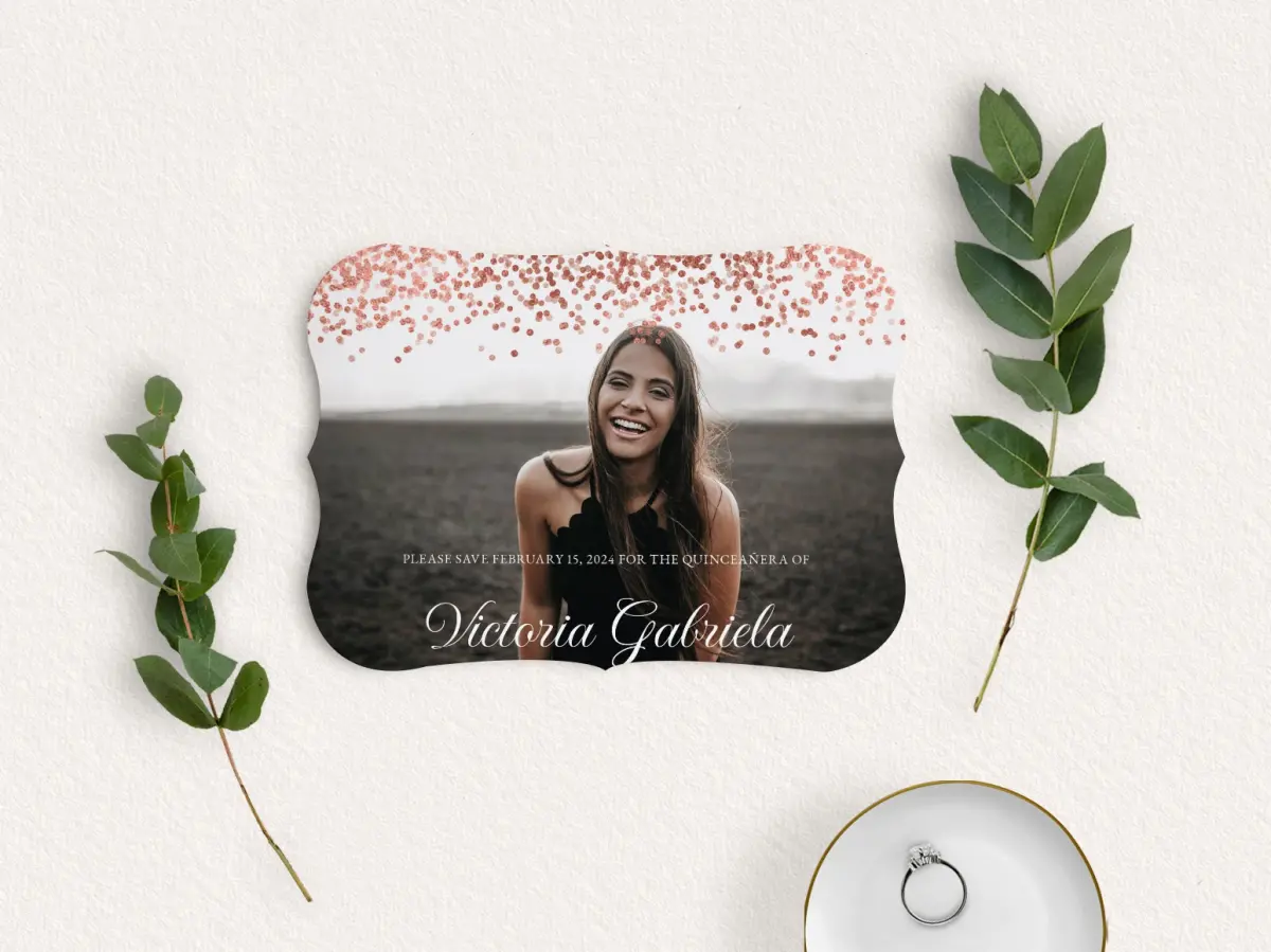 Save the Date Card with Optional Guest Addressing Service