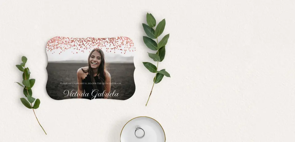 Save the Date Card with Optional Guest Addressing Service