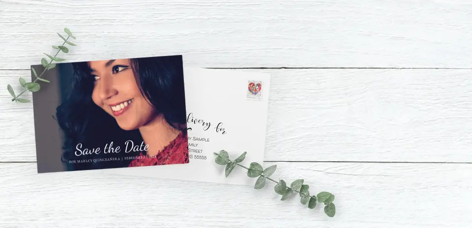 Save the Date Card with Optional Guest Addressing Service