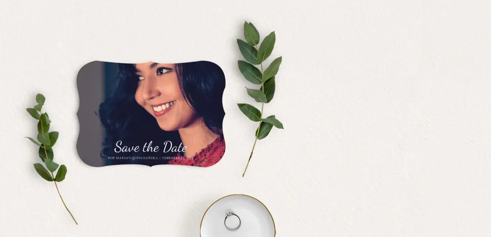 Save the Date Card with Optional Guest Addressing Service