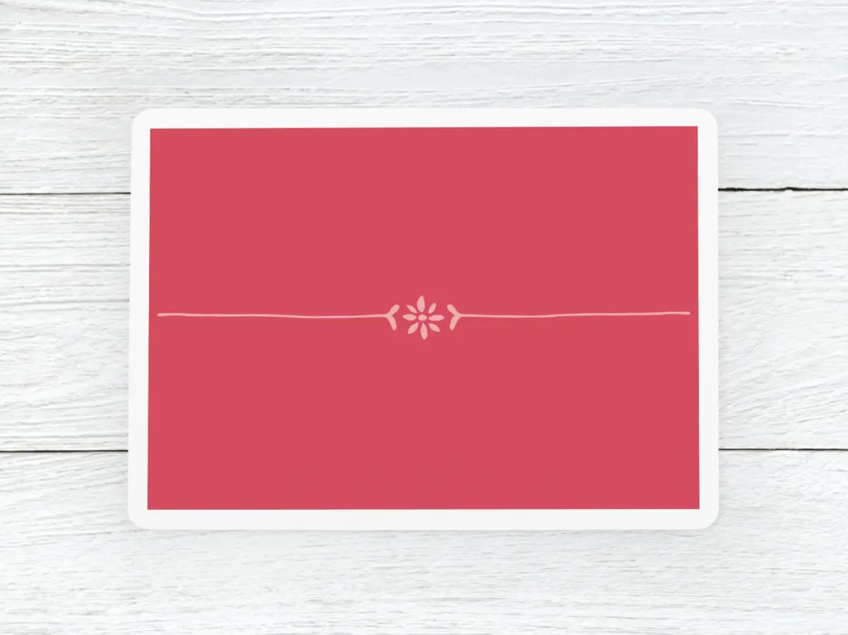 Save the Date Card Back