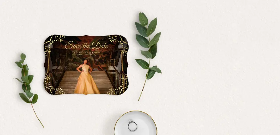 Save the Date Card with Optional Guest Addressing Service