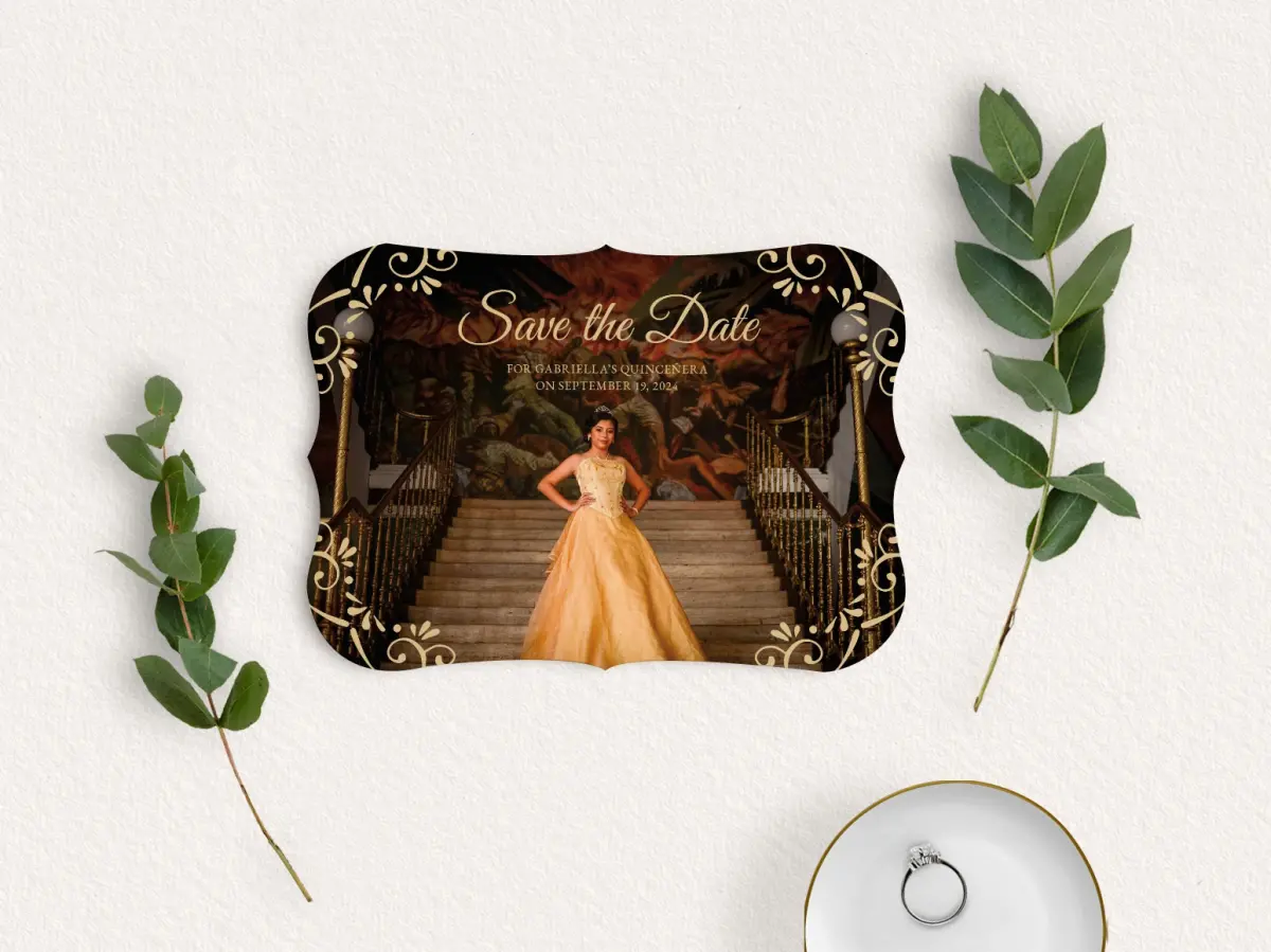 Save the Date Card with Optional Guest Addressing Service