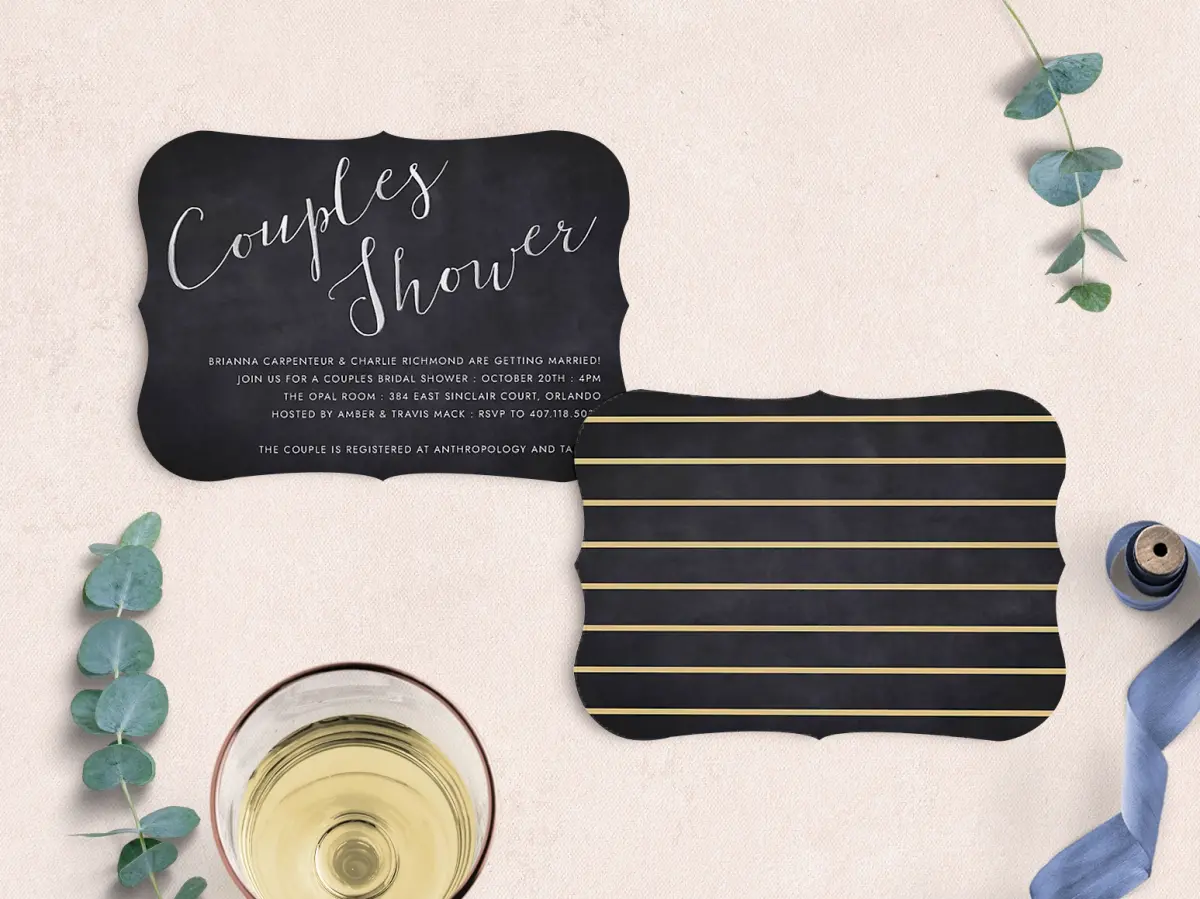 Save the Date Card with Optional Guest Addressing Service