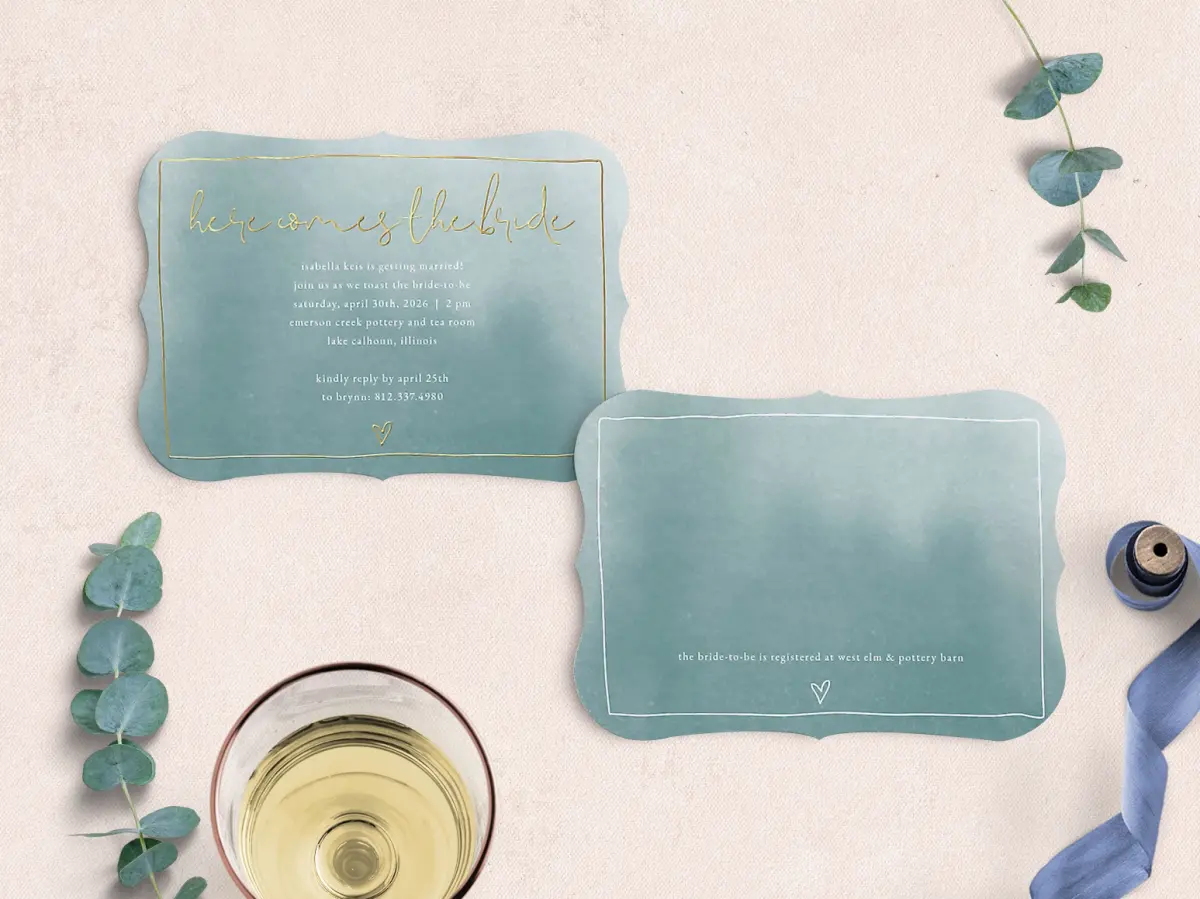 Save the Date Card with Optional Guest Addressing Service