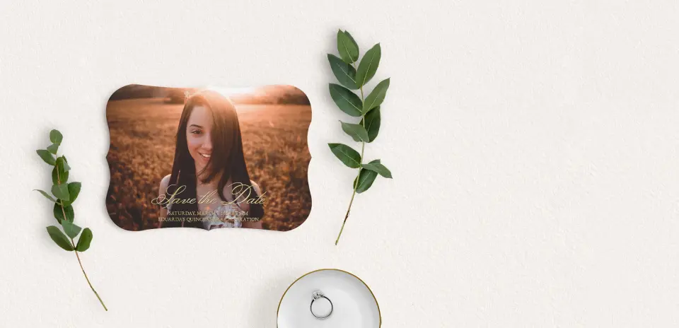 Save the Date Card with Optional Guest Addressing Service