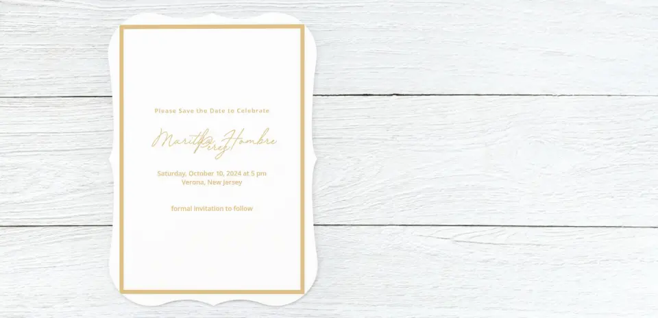 Save the Date Card Back